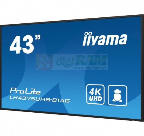 Monitor 42.5 cala ProLite LH4375UHS-B1 G,24/7,IPS,ANDROID 11
