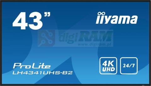 Monitor ProLite LH4341UHS-B2 42.5 cala 24/7,500cd,4K,IPS,3xHDMI