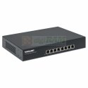 Switch Ethernet 8x RJ45 Gigabit PoE+ 140W, metal, Rack 19