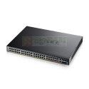 Przełącznik zarządzalny XGS2220-54HP-EU0101F L3 600W PoE, 40xPoE+/10xPoE++, 48x1G RJ45 2x10mG RJ45, 4x10G SFP+