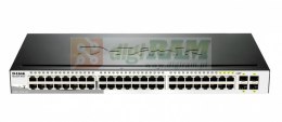 Switch zarządzalny D-Link DGS-1210-48 SMART switch L2 44x1GbE 4xCombo Metal Rack 19''