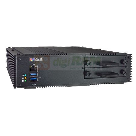 ACTi MNR-110 4ch 2-Bay Trans NVR 300 Mbps