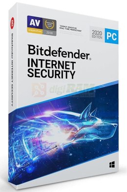 BITDEFENDER Internet Security (3 stan.; 12 miesięcy; Wersja cyfrowa; Domowa, Komercyjna)