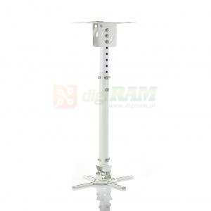 Uchwyt podwieszany 45-76cm do projektora P-107W 15KG Biały