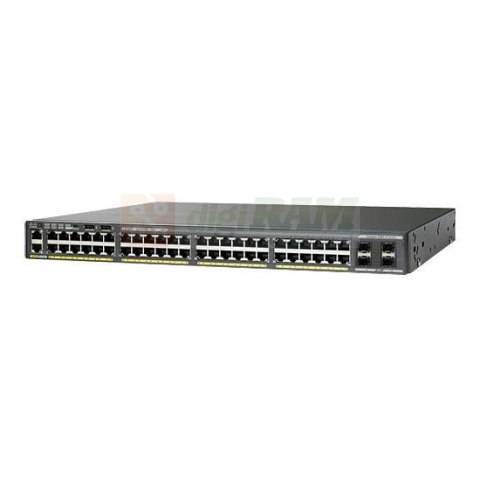 Switch zarządzalny Cisco Catalyst 2960-X 48 GigE, PoE 740W, 4 x 1G SFP, LAN Base