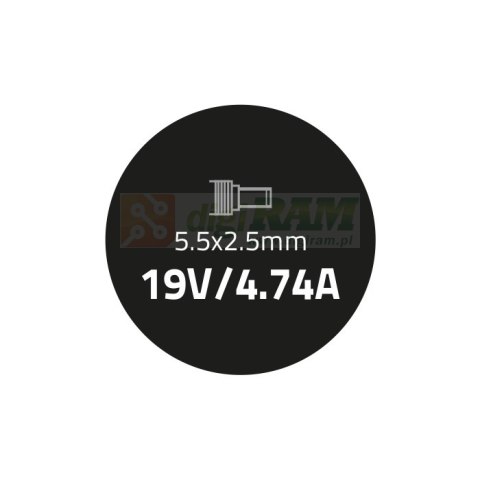 Zasilacz 90W | 19V | 4.74A | 5.5*2.5