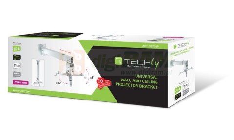 Uchwyt ścienno-sufitowy do projektora 43-65cm, 20kg