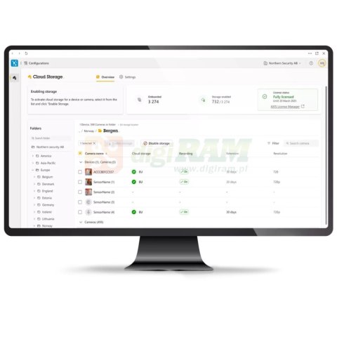 Axis 03148-001 ACS CLOUD STORAGE 30D 720P 1Y