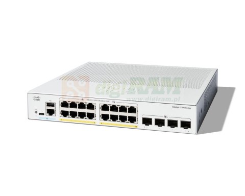 Cisco C1300-16P-4X -16P-4X Managed Switch, 16