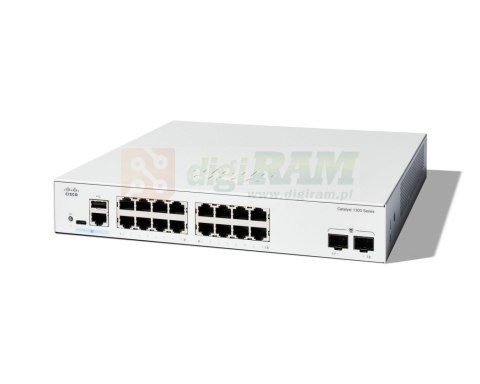 Cisco C1300-16T-2G -16T-2G Managed Switch, 16