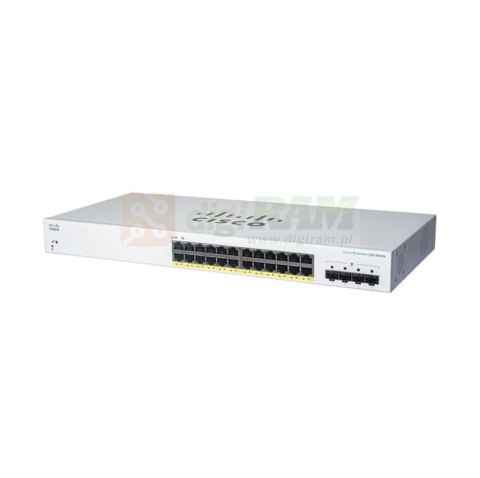 Cisco CBS220-24FP-4G-EU-RFB Smart 24-port GE Full PoE+