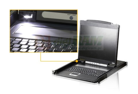 ATEN CL1000N KVM Konsola LCD 19" + klawiatura + touchpad