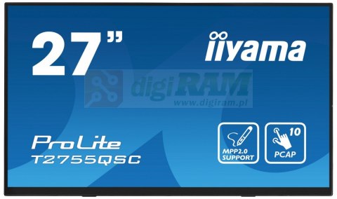 Monitor 27 cali T2755QSC-B1 Dotyk, USB, HDMI, IPS, QHD