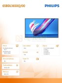 Monitor 65BDL3650Q 65 cali Public Display