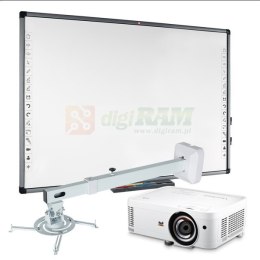 Zestaw z projektorem VS4000EDU (Avtek TT-Board 80 + ViewSonic PS02X-EDU + Avtek WallMount 1200)