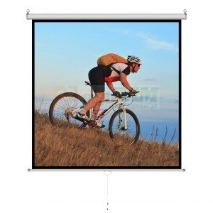 Ekran ręczny półautomat 1:1 96" 244x244cm MS-96 1:1