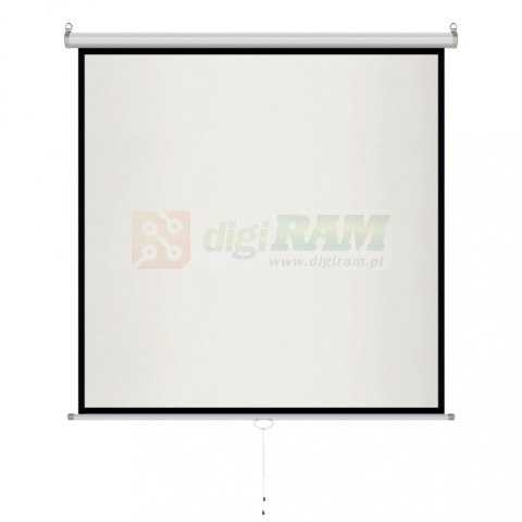 Ekran ręczny półautomat 1:1 96" 244x244cm MS-96 1:1