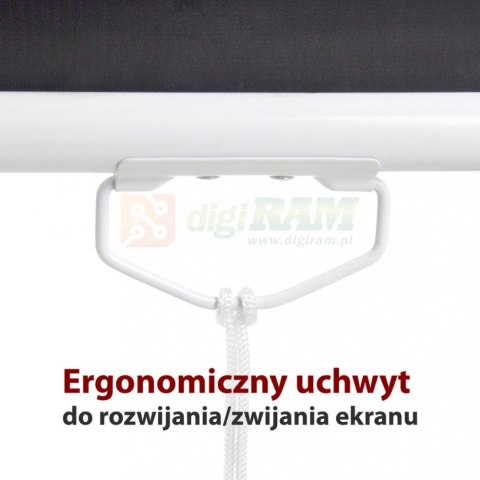 Ekran ręczny półautomat 1:1 96" 244x244cm MS-96 1:1