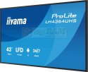 Monitor 43 cale LH4364UHS-B1AG 24/7,VA,ANDROID14,4K,500cd,4000:1,2xHDMI,USB-C,RJ45, RS-232c, IR, 2x10W, 2xUSB, UCHWYT ŚCIENNY