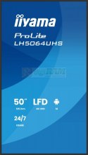 Monitor 50 cali LH5064UHS-B1AG, 24/7,IPS,ANDROID14,4K,500cd,1200:1, 2xHDMI ,USB-C,RJ45, RS-232c, IR, 2x10W, 2xUSB, UCHWYT ŚCIE
