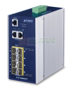 Planet IGS-10080MFT IP30 Industrial 8* 100/1000F
