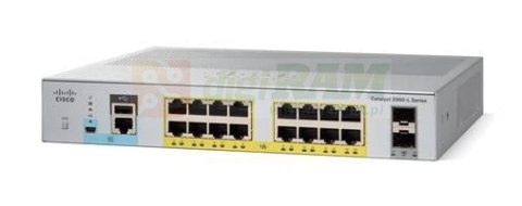 Cisco WS-C2960L-16PS-LL-RFB Switch/Cat 2960L 16GigE 2x1G