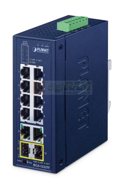 Planet IFGS-1222TF Industrial 8-Port