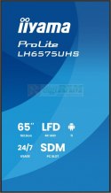 Monitor 65 cali LH6575UHS-B2AG,24/7,IPS,ANDROID.11,4K, WiFi, iiSignage2, FailOver, EShare, 24/7, full daisy chain