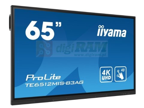 Monitor 65 cali TE6512MIS-B4AG 40pkt,IPS,4K,24/7,7H, ANDROID 14, RK3576, 8/128GB, EDLA, Essential