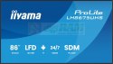 Monitor 86 cali LH8675UHS-B2AG,24/7,IPS,ANDROID.11,4K, WiFi, iiSignage2, FailOver, EShare, 24/7, full daisy chain