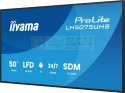 Monitor 50 cali LH5075UHS-B2AG,24/7,VA,ANDROID.11,4K,500cd,3xHDMI,DP, RJ45,2x10W,2xUSB,WiFi,4/32GB,24/7,A311D2, full daisy chain