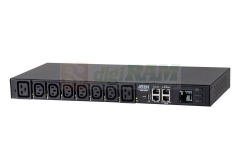 Aten PG6308G-AT 8-Outlet 1U, Metered by bank,