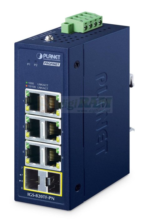 Planet IGS-820TF-PN IP30 Compact size Industrial