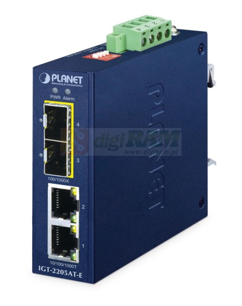 Planet IGT-2205AT-E IP40 Compact size 2-Port