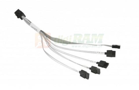 Supermicro CBL-SAST-0664 Sff-8643/4Xsata Black, Grey