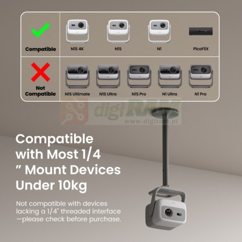 Uchwyt sufitowy do projektora Hull HD