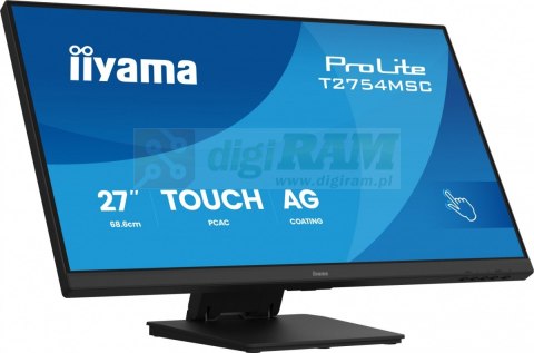 Monitor 27 cali ProLite T2754MSC-B2AG POJ.10PKT.IPS,Powłoka AG, FHD,300cd,2x2W