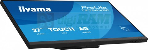 Monitor 27 cali ProLite T2754MSC-B2AG POJ.10PKT.IPS,Powłoka AG, FHD,300cd,2x2W