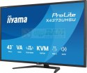 Monitor 43 cale X4373UHSU-B2 4K,VA,2xHDMI,DP,USBCdock (PD95W), 4000:1, USB HUB x4 (2x Type-A, 2x Type-C), KVM, 2 x 7W,450 
