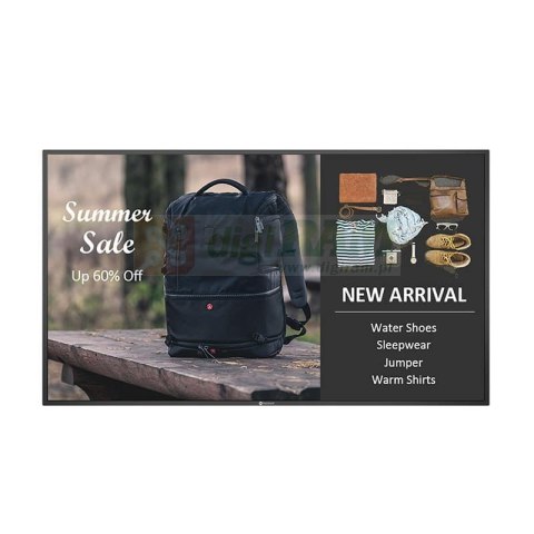 Monitor 65 cali QM-6502 4K UHD IPS 400cd/m2 4000:1