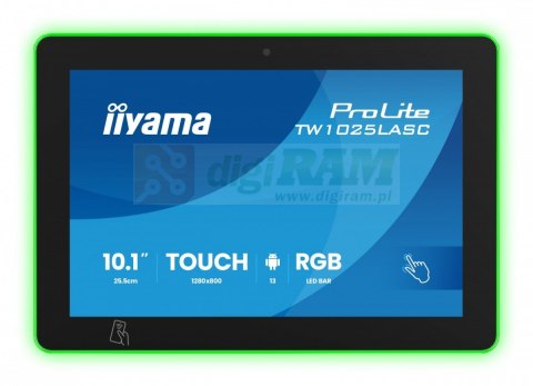 Monitor ProLite 10.1 cala TW1025ALASC-B3PNR,10P.DOT.IPS,WIFI,450 cd/m2,2x2W,3xUSB, RJ45, MICRO, A14, NFC , kamera internetowa (5