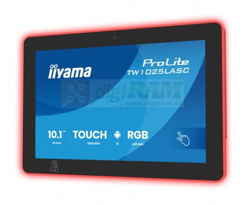 Monitor ProLite 10.1 cala TW1025ALASC-B3PNR,10P.DOT.IPS,WIFI,450 cd/m2,2x2W,3xUSB, RJ45, MICRO, A14, NFC , kamera internetowa (5