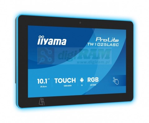 Monitor ProLite 10.1 cala TW1025ALASC-B3PNR,10P.DOT.IPS,WIFI,450 cd/m2,2x2W,3xUSB, RJ45, MICRO, A14, NFC , kamera internetowa (5