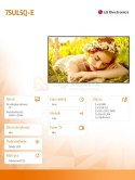 Monitor wielkoformatowy 75UL5Q-E 500cd/m2 UHD 24/7
