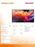 Monitor wielkoformatowy MultiSync E509 50 cali UHD 16/7 350cd/m2