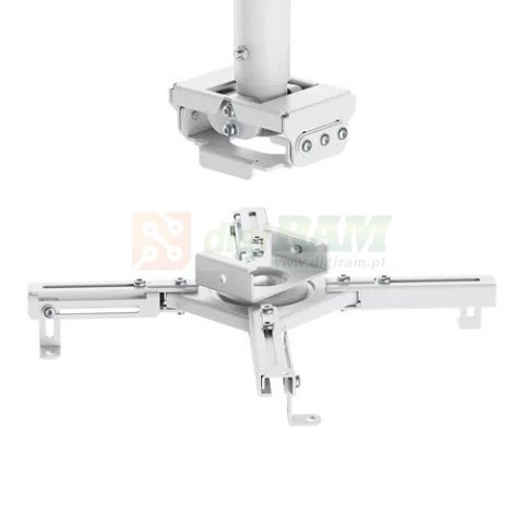 Uchwyt sufitowy do projektora CL25-550WH1 35kg 74,5-114,5cm