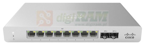 Cisco MS120-8FP-HW-RFB Meraki MS120-8FP Managed L2