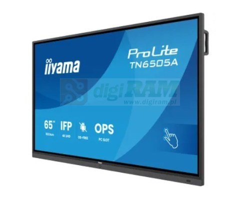 Monitor 65 cali TN6505A-B1AG IPS,4K,40pkt,500cd,nonOS,1200:1,5ms, DeepContrast-IR+, 1xVGA,2xHDMI,DP,USB-C(PD65W),2xRJ45,2x20W