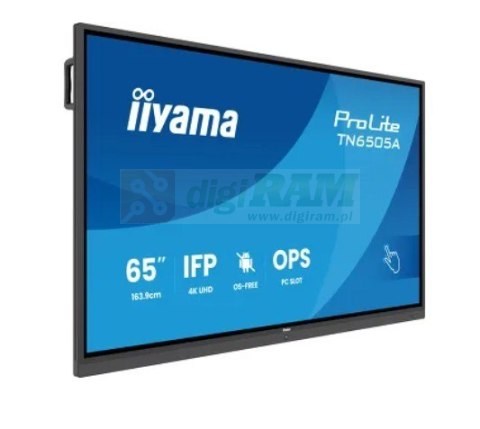 Monitor 65 cali TN6505A-B1AG IPS,4K,40pkt,500cd,nonOS,1200:1,5ms, DeepContrast-IR+, 1xVGA,2xHDMI,DP,USB-C(PD65W),2xRJ45,2x20W