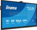 Monitor interaktywny 75 cali TE7513A-B2AG INFRARED,40pkt,IPS,4K,7H,500cd/m2, WiFi,USB, ANDROID 14, Google EDLA,2x20W, UCHWY